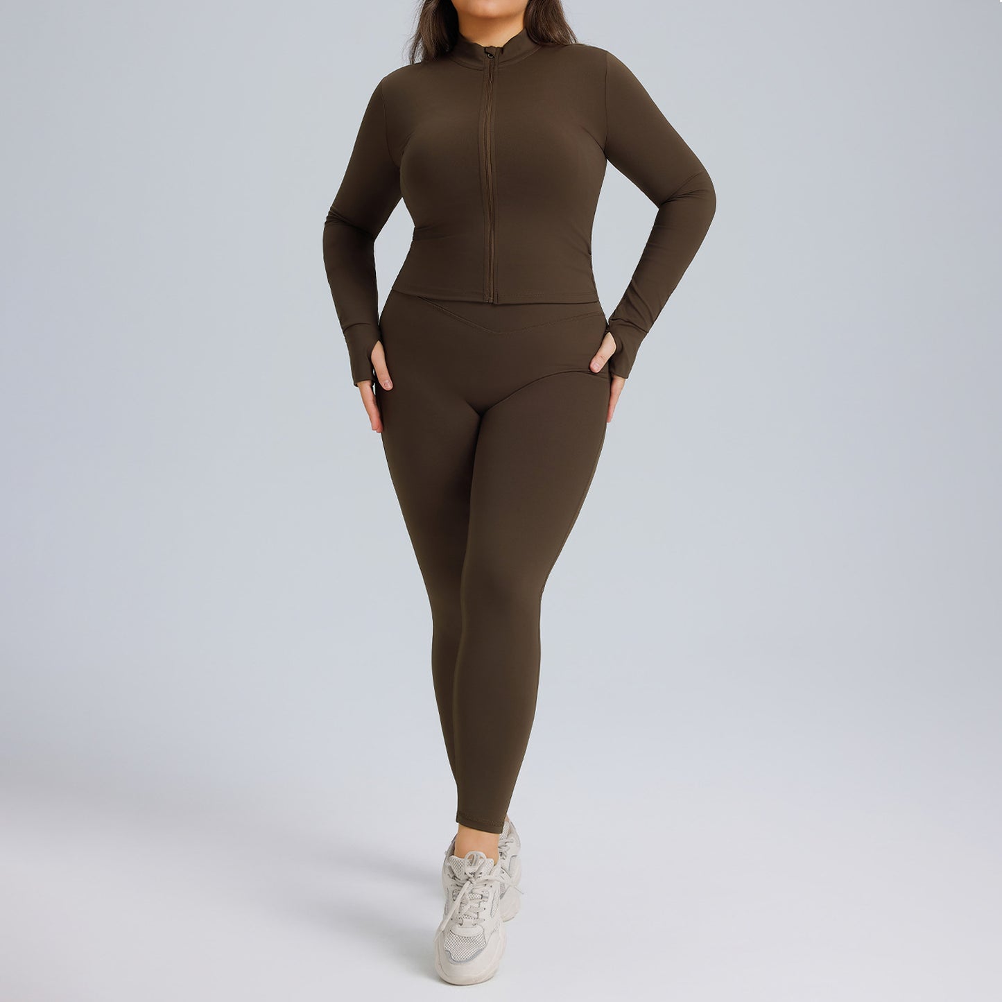 Womens High-Elastic Quick-Dry 3-Piece Sportswear Set