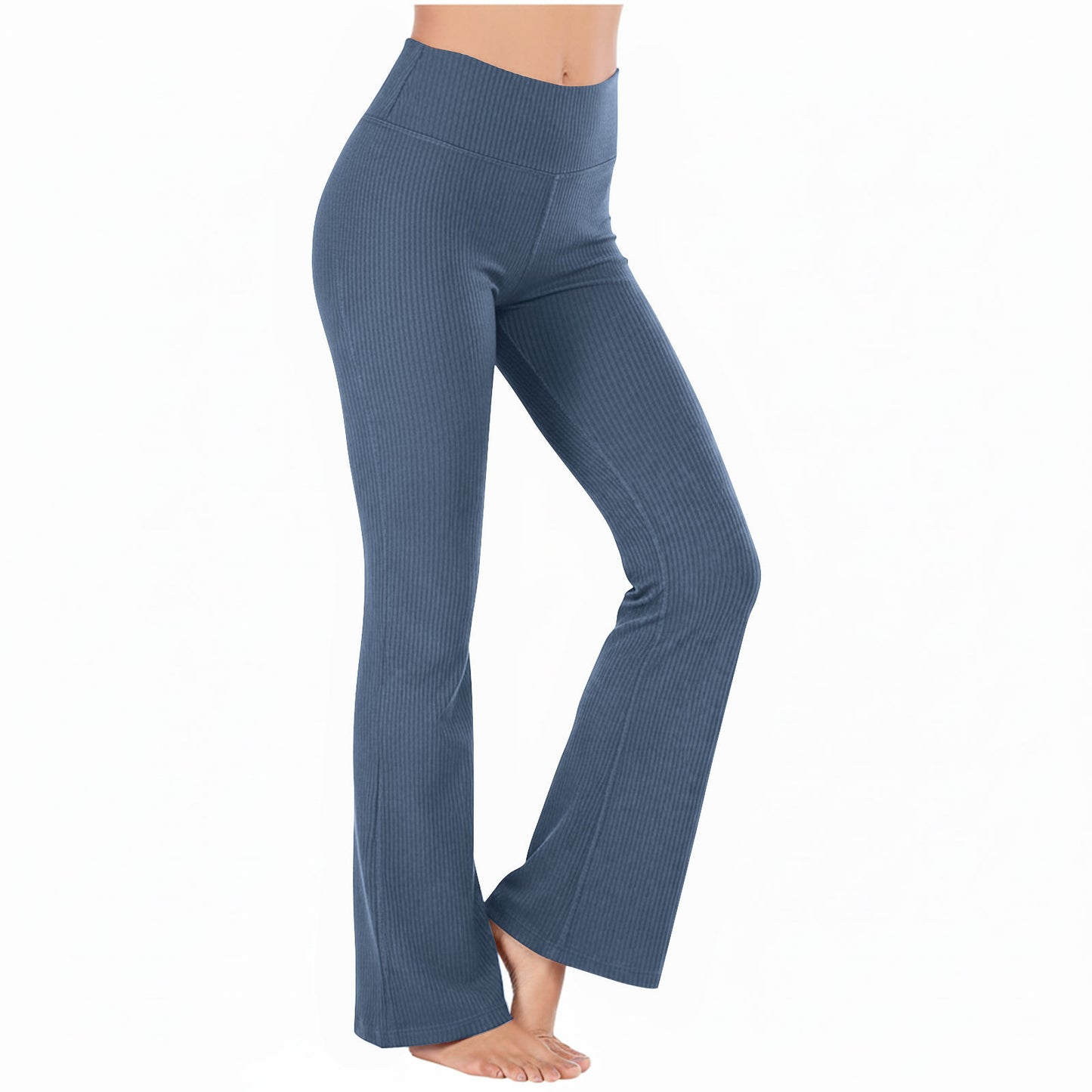 Slimming High-waisted Hip-lifting Wide-leg Pants For Workout