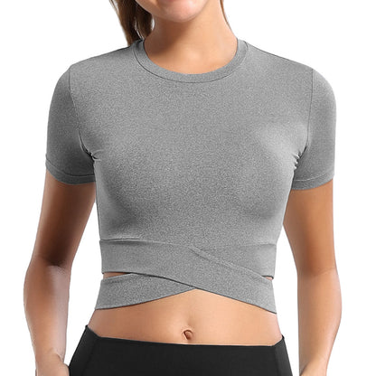 Sports fitness cropped yoga Top