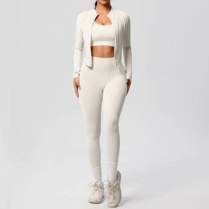 Outdoor Sports Tight-fitting Yoga Outfit Set