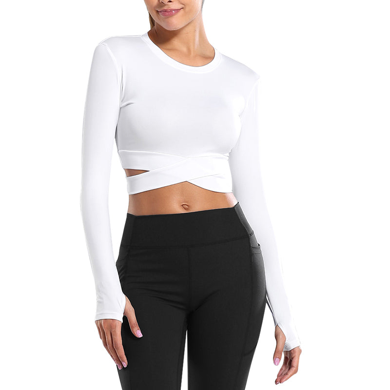 Sports fitness cropped yoga Top