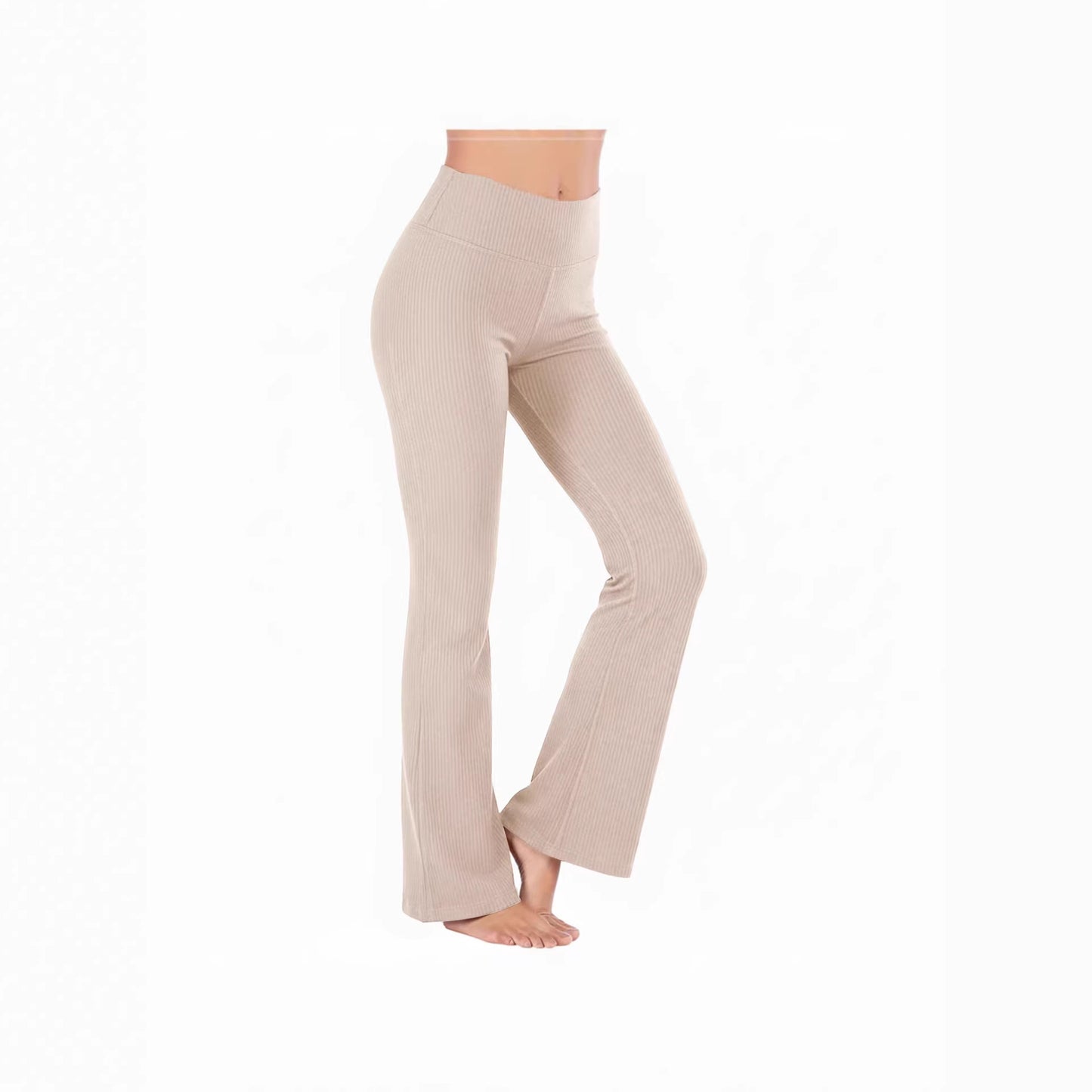 Slimming High-waisted Hip-lifting Wide-leg Pants For Workout