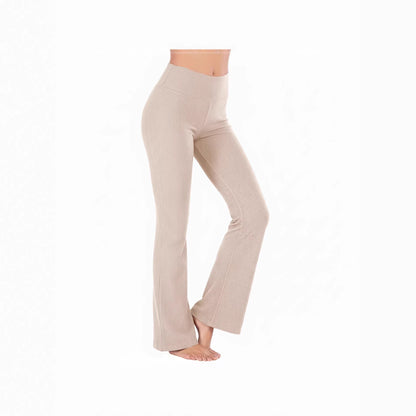 Slimming High-waisted Hip-lifting Wide-leg Pants For Workout