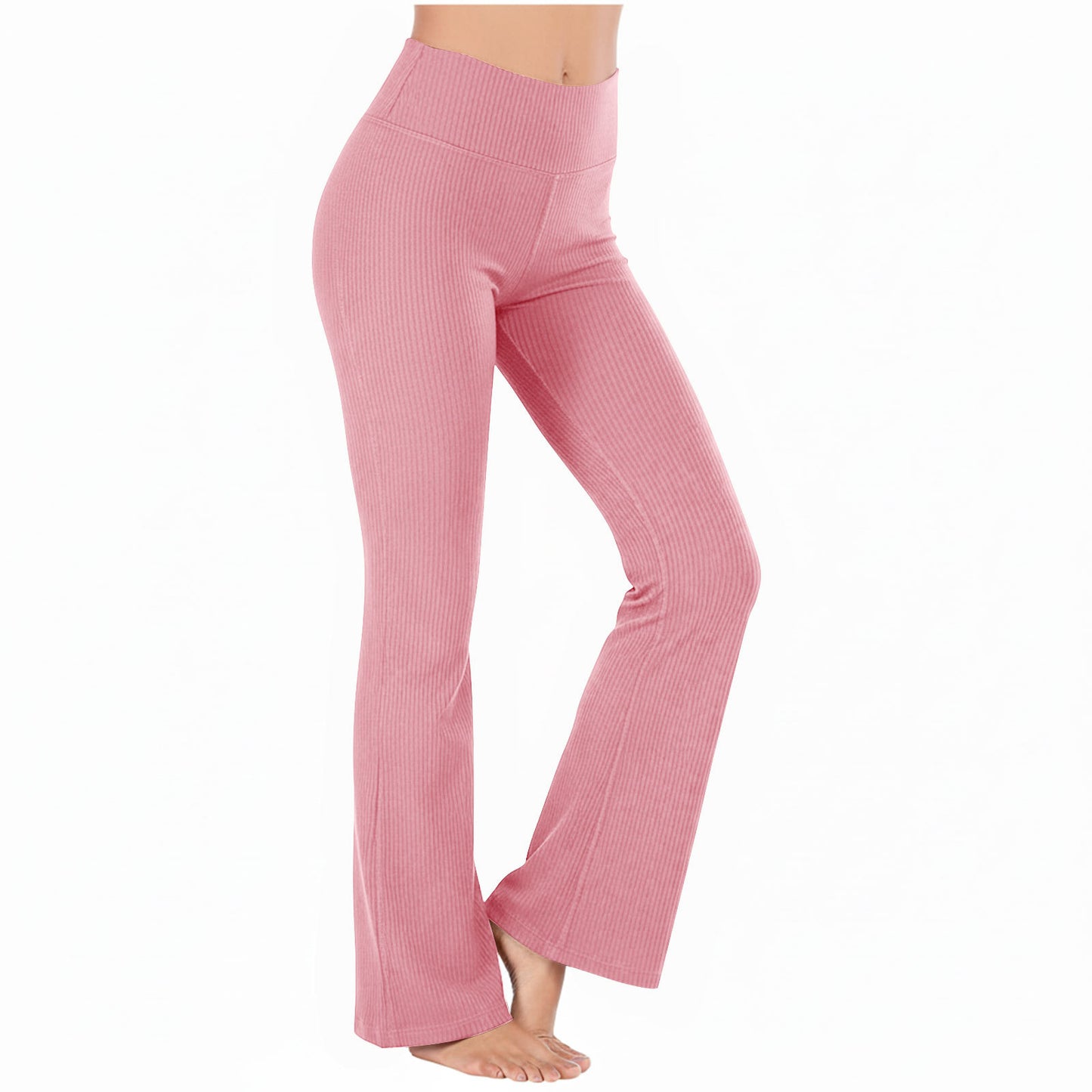 Slimming High-waisted Hip-lifting Wide-leg Pants For Workout