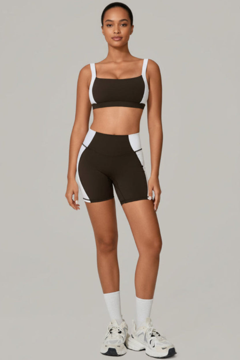 Color Matching Tight Quick-drying Workout Tenacity Sports Set