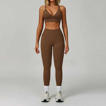 Women's Casual Seamless Tight Yoga Set