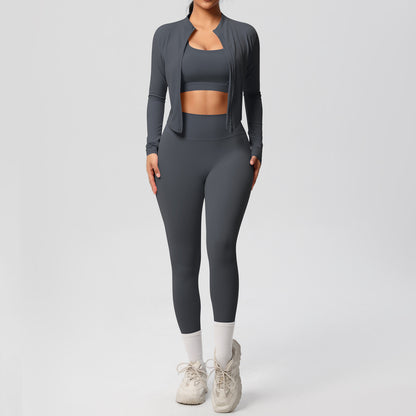 Outdoor Sports Tight-fitting Yoga Outfit Set