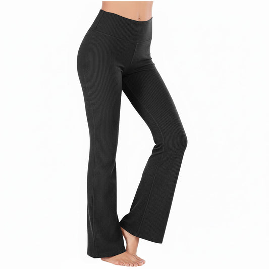 Slimming High-waisted Hip-lifting Wide-leg Pants For Workout