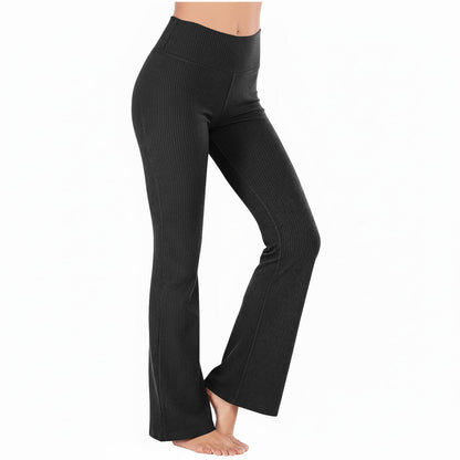 Slimming High-waisted Hip-lifting Wide-leg Pants For Workout