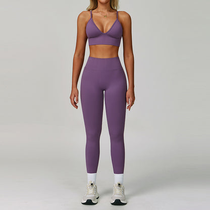 Women's Casual Seamless Tight Yoga Set