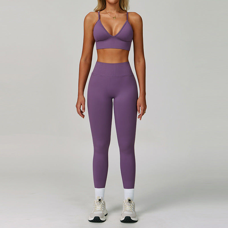 Women's Casual Seamless Tight Yoga Set