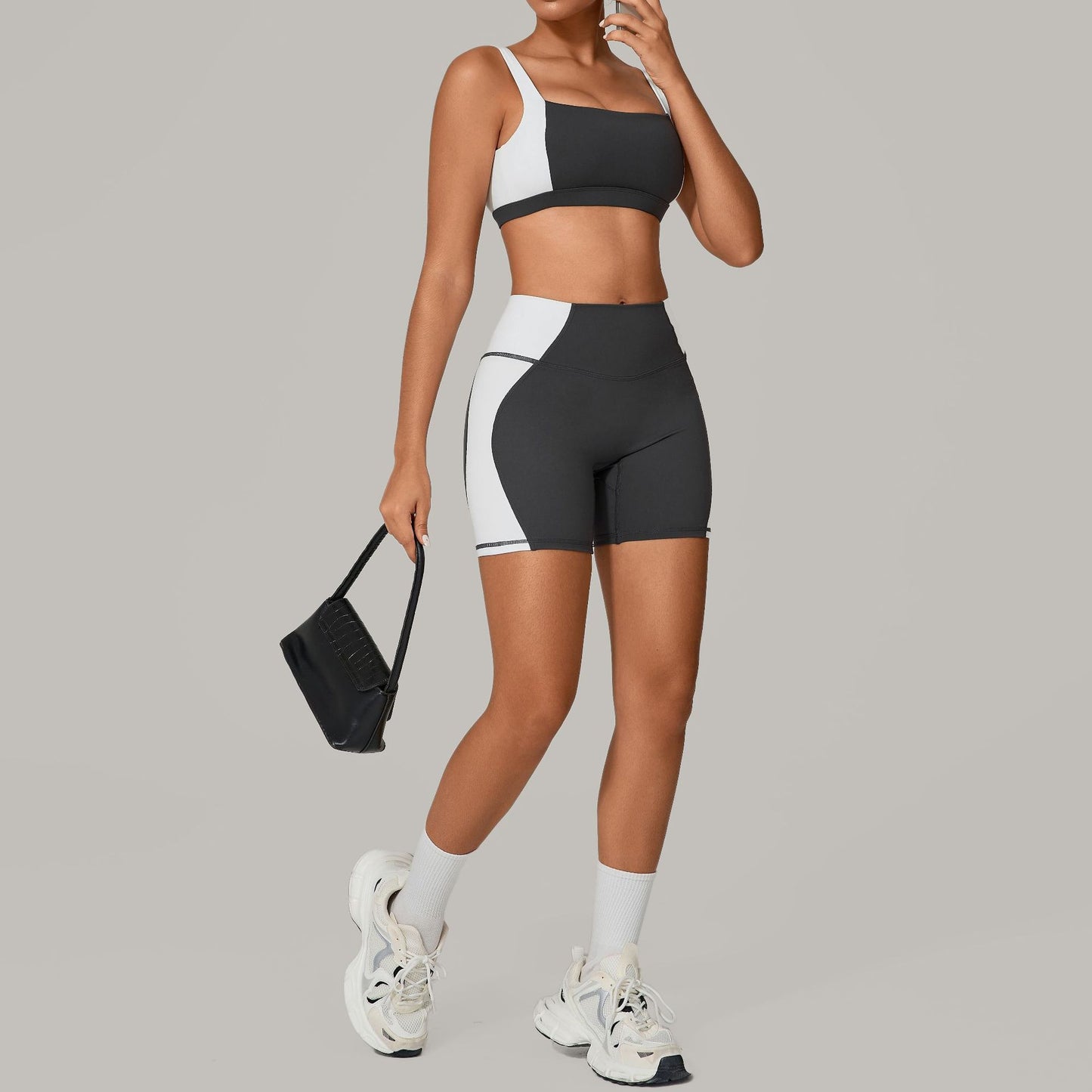 Color Matching Tight Quick-drying Workout Tenacity Sports Set