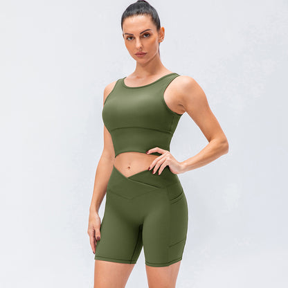 Women's Fashion Solid Color Breathable Yoga Suit