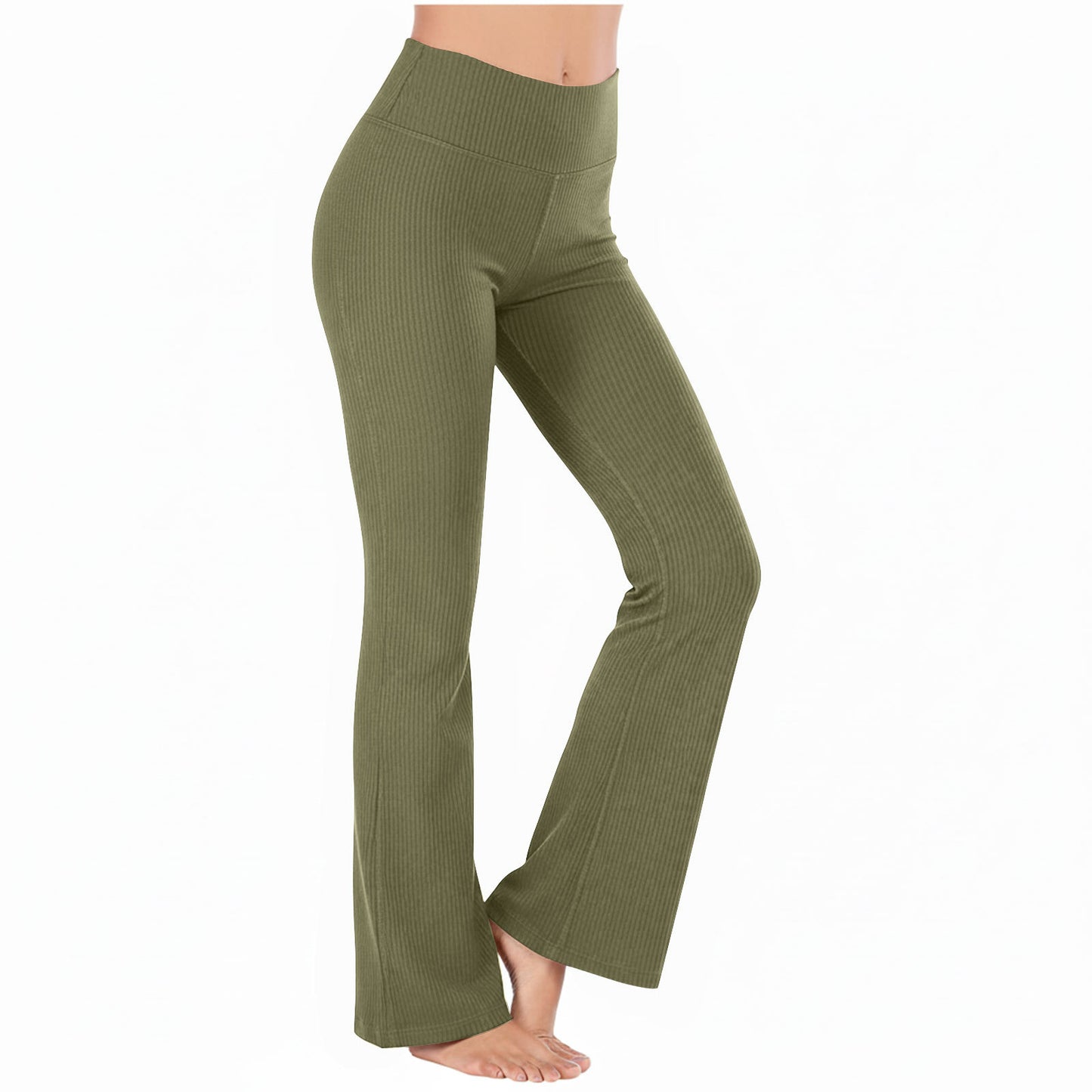 Slimming High-waisted Hip-lifting Wide-leg Pants For Workout