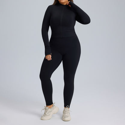 Womens High-Elastic Quick-Dry 3-Piece Sportswear Set