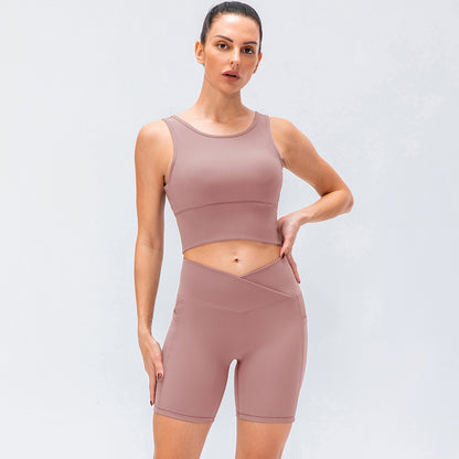Women's Fashion Solid Color Breathable Yoga Suit