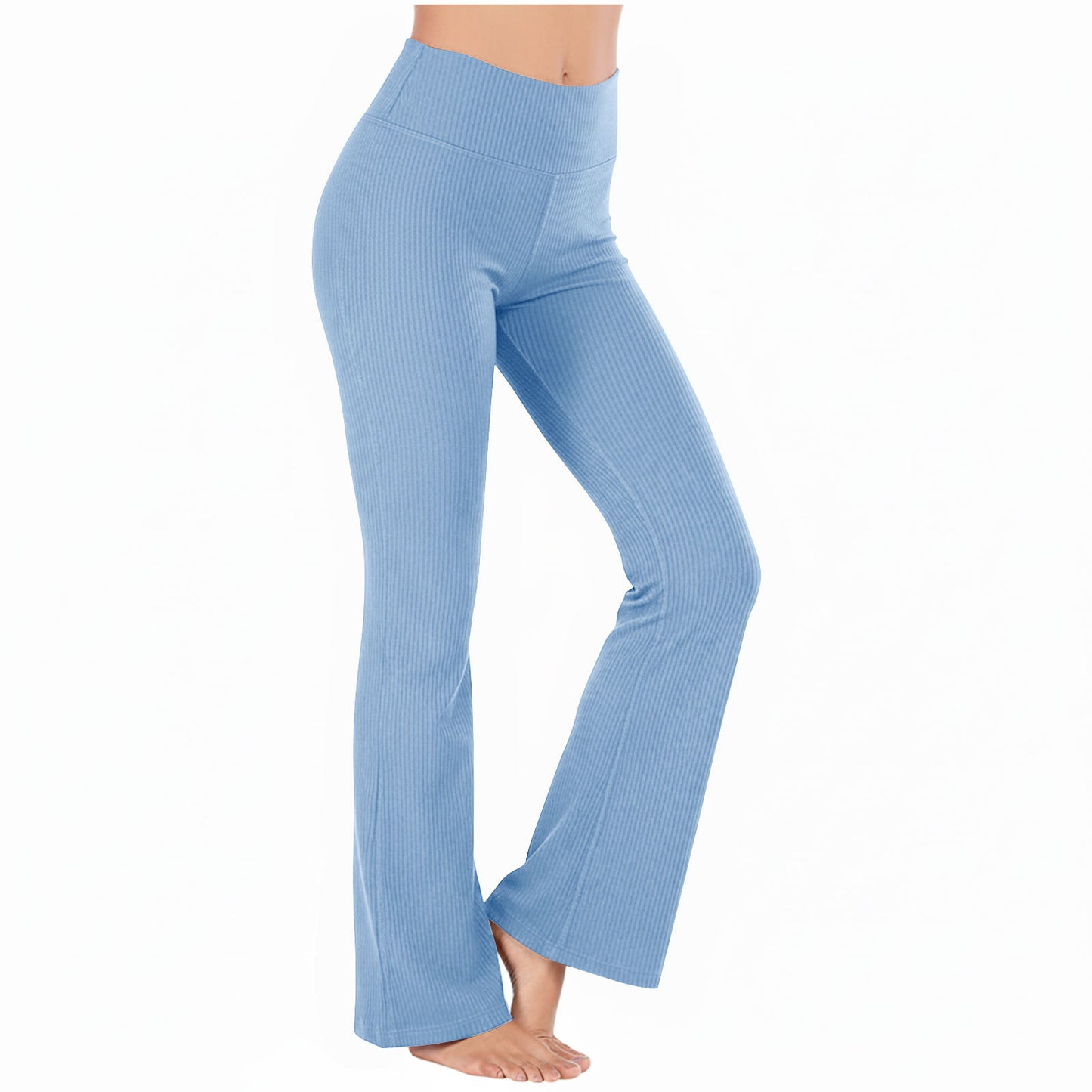 Slimming High-waisted Hip-lifting Wide-leg Pants For Workout