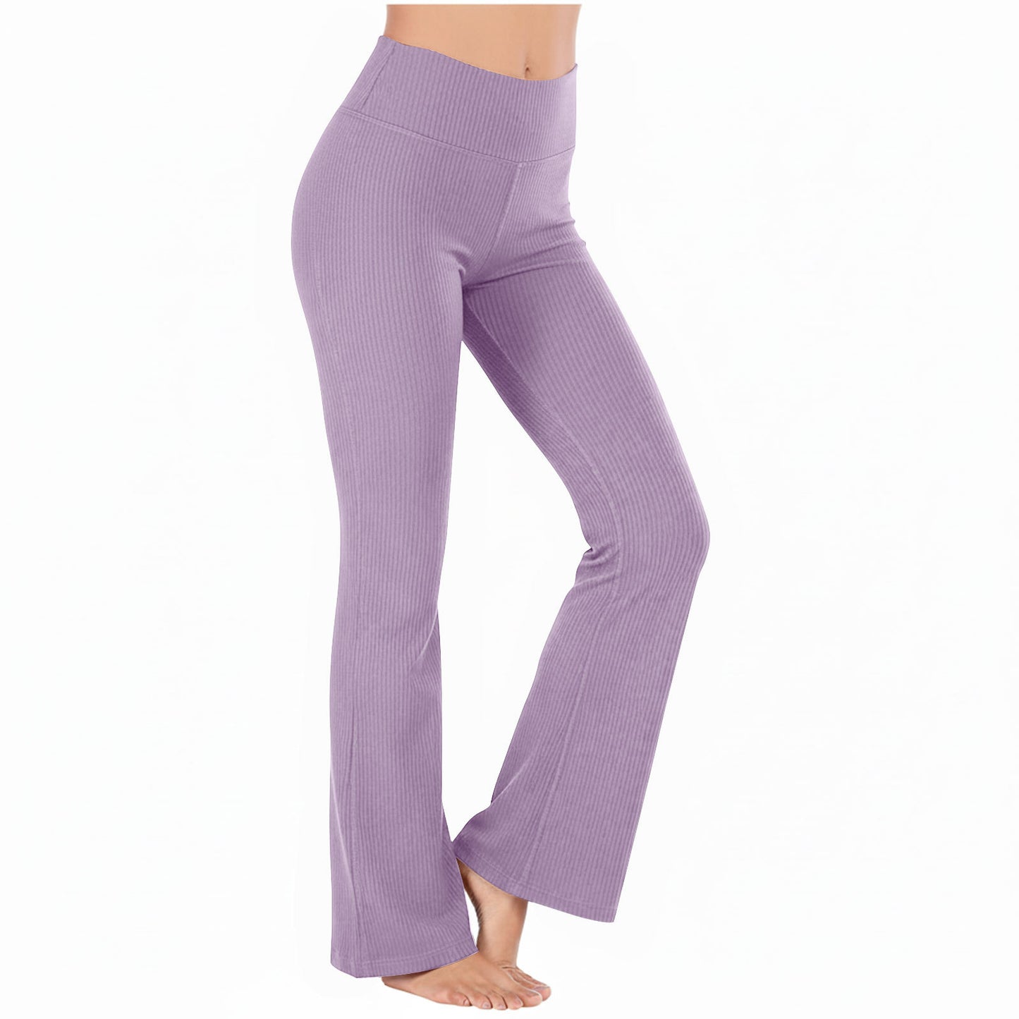 Slimming High-waisted Hip-lifting Wide-leg Pants For Workout