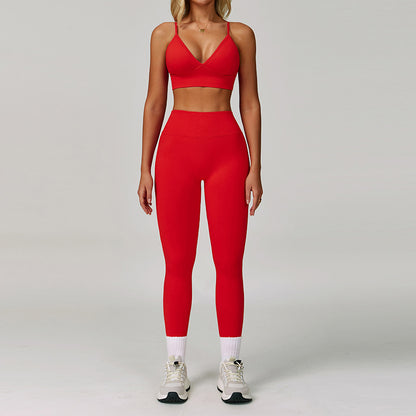 Women's Casual Seamless Tight Yoga Set