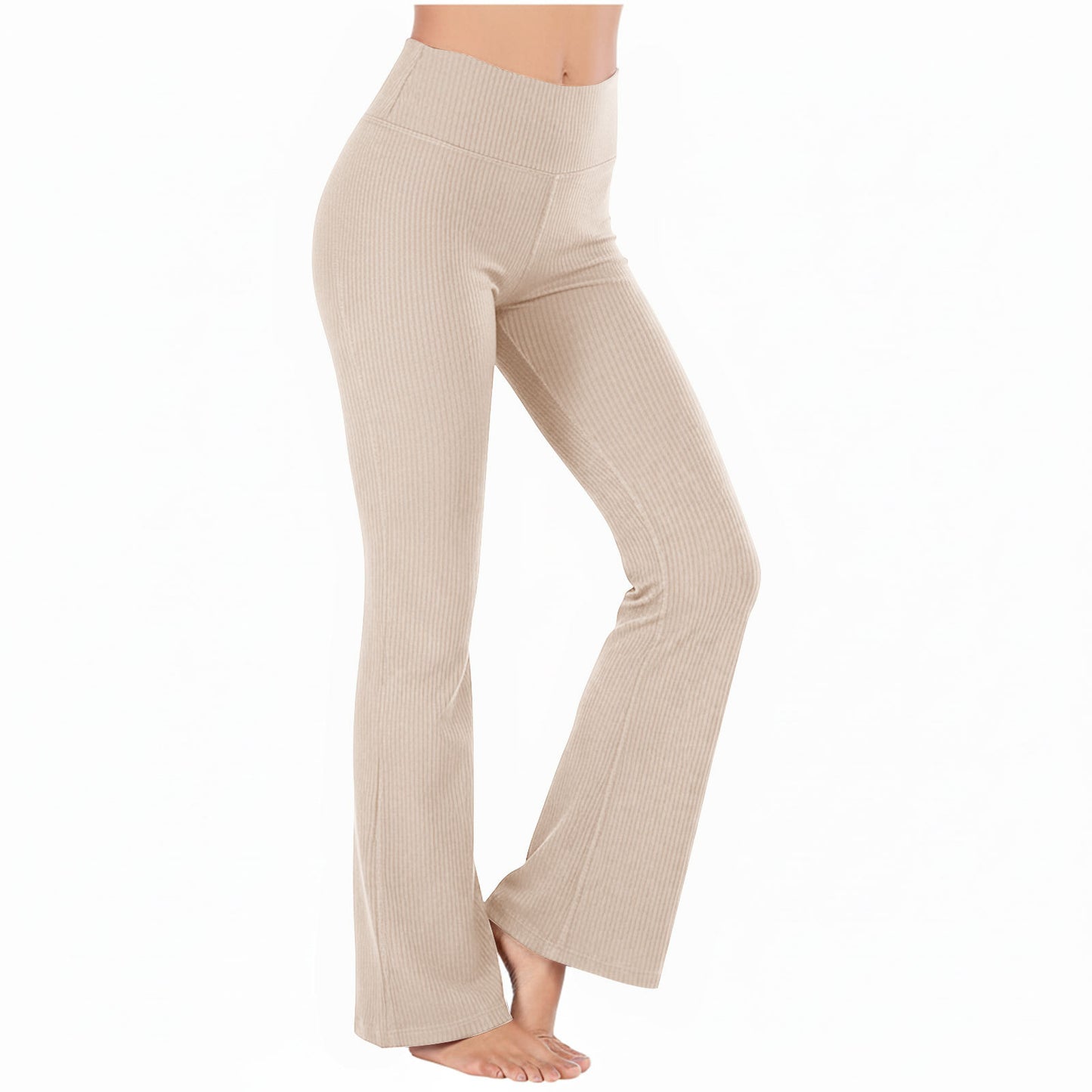 Slimming High-waisted Hip-lifting Wide-leg Pants For Workout