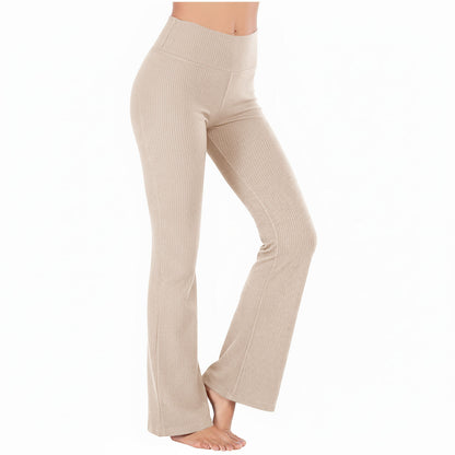 Slimming High-waisted Hip-lifting Wide-leg Pants For Workout