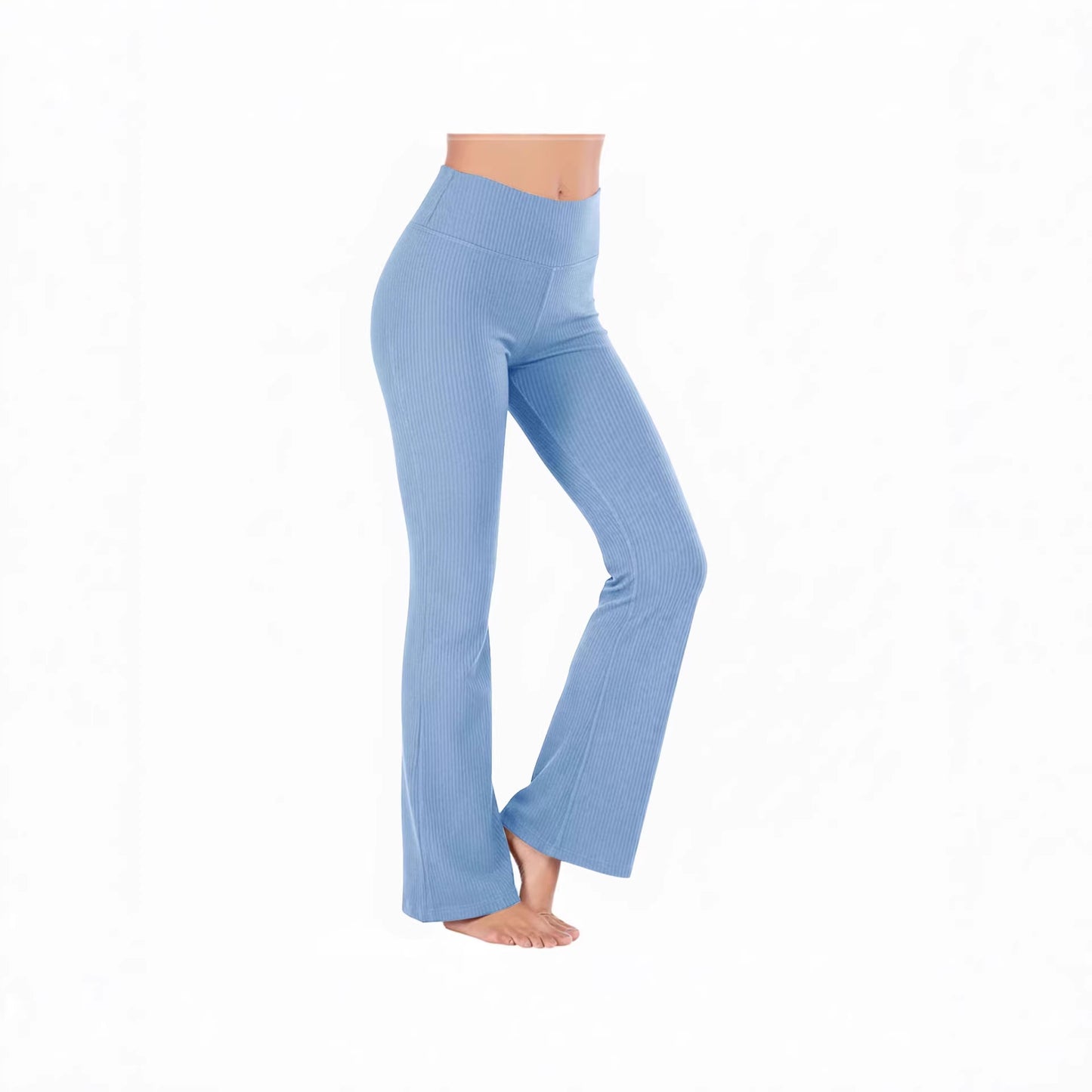 Slimming High-waisted Hip-lifting Wide-leg Pants For Workout